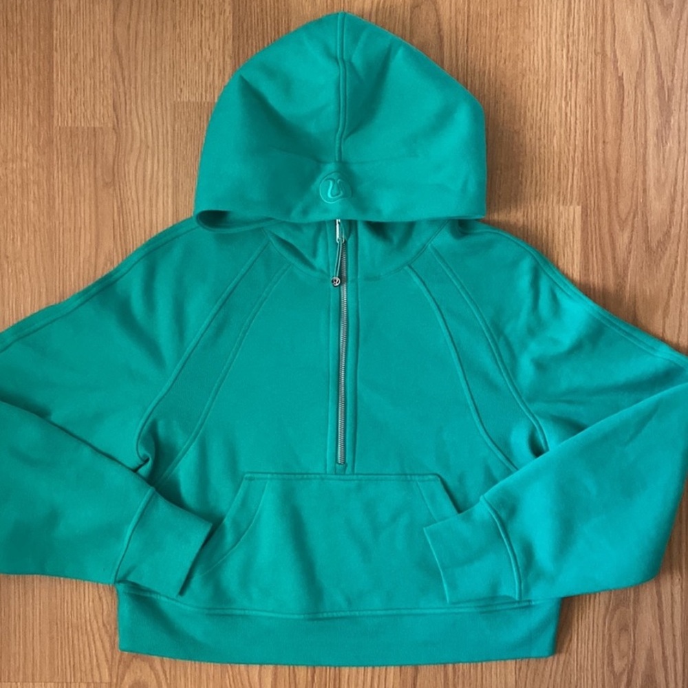 ❤️ Lululemon Scuba Oversized Half Zip Hoodie in Kelly Green XS/S NWT